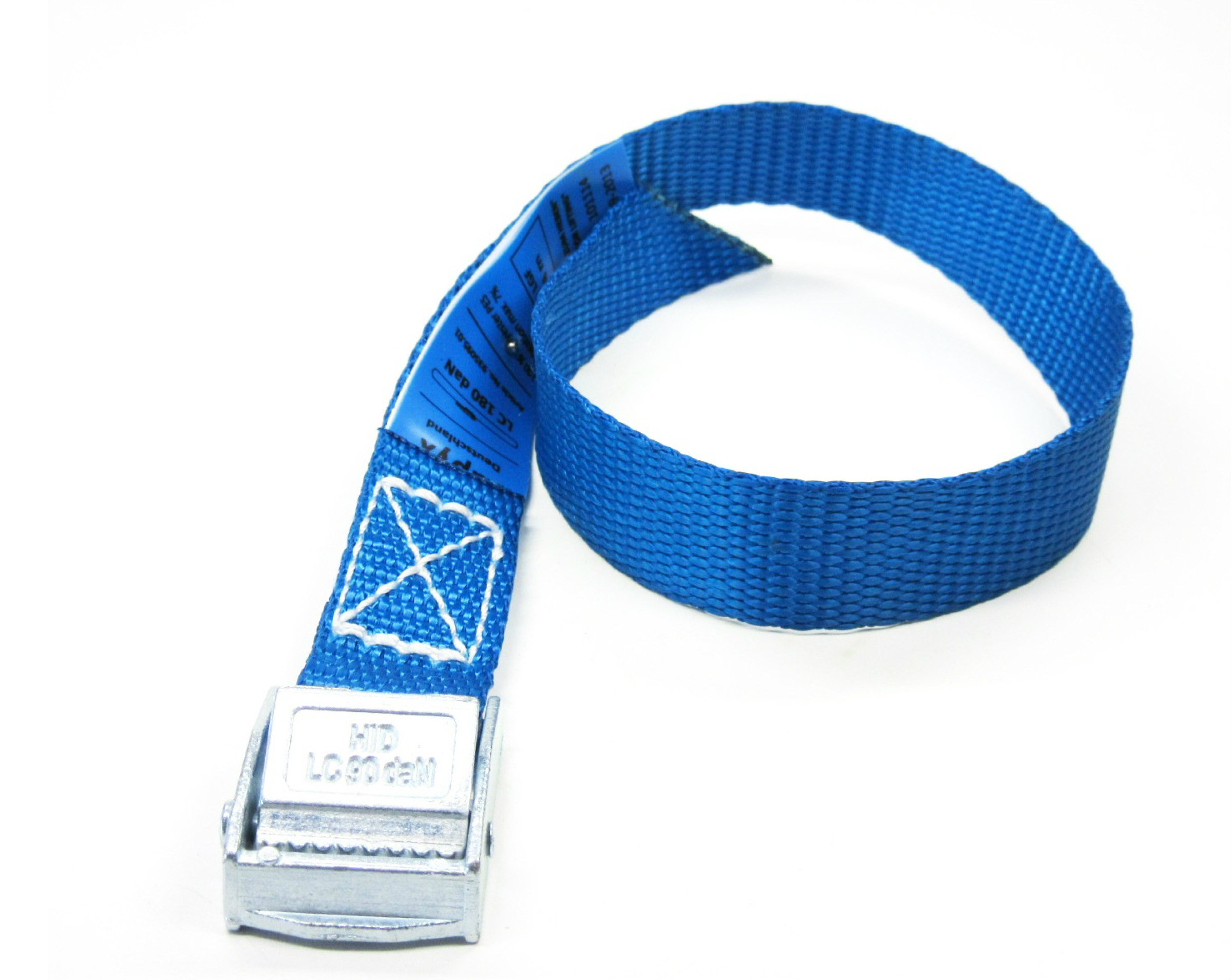 Spanband blauw 20 mm met klemsluiting